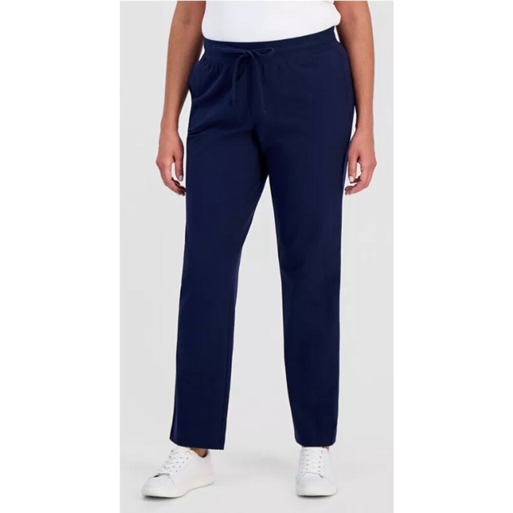 Style & Co Women's Petite Straight-Leg Pull On Pants Size PL